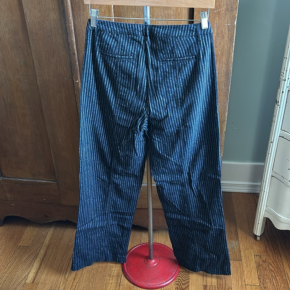 Sundance Pinstriped Linen Pants Size 4 - Picture 8 of 9